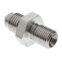 Raceworks Metric Male M10X1.25 To Male Flare AN-4 Stainless Steel (Dual Seal) RWF-352-04SS