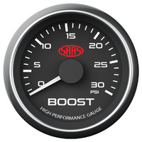 SAAS boost gauge 2" black 0-30psi for Toyota Hilux KUN26 1KD-FTV 3.0 Diesel 