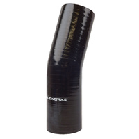 Raceworks Silicone Hose 23-Degree Elbow 2'' (51mm) Black SHE-023-200BK