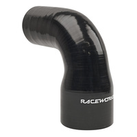 Raceworks Silicone Hose 90-Degree Reducer Elbow 1-1.25'' (25-32mm) Black