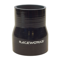 Raceworks Silicone Hose Hose Reducer 0.5-0.75'' (13-19mm) Black SHR-050075BK