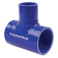 Raceworks Silicone Hose Hose Tee 2'' ID 1.5'' Spout Blue SHT-200150BE