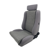 Autotecnica Sports Seat Grey Material Combination Includes Lumbar Support & Twin Adjusters SP88GRS