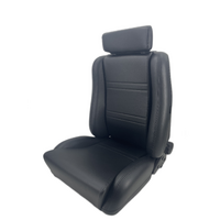 Autotecnica Sports Seat Black PU Leather Includes Lumbar Support & Twin Adjusters SP88LBK