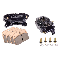 Strange Pro Series 4 Piston Directional Caliper Kit Medium Metallic Brake Pads