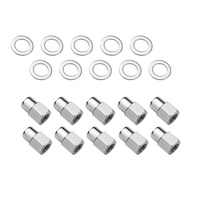 Wheel Lug Nut Kit,, Chrome Open End, Medium Mag, 1.38, M12 x 1.5, 0.55 Shank, Set of 10