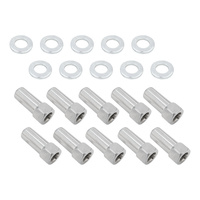 Wheel Lug Nut Kit, Chrome, Cragar, Weld, SST Open End Mag, , 1.91, 1/2', 1.380 in Shank, Set 10