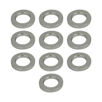 Street Pro Wheel Lug Nut Washers, Billet Aluminium, 4mm Thick / 29mm OD, Set 10, Silver