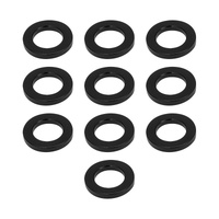 Street Pro Wheel Lug Nut Washers, Billet Aluminium, 4mm Thick / 29mm OD, Set 10, Black