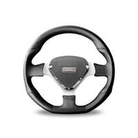 Autotecnica Targa Leather 3-Spoke Steering Wheel Black 350mm Universal SW2352N