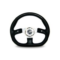 Autotecnica Formula Flat Bottom 3-Spoke Steering Wheel Universal 350mm SWRD018