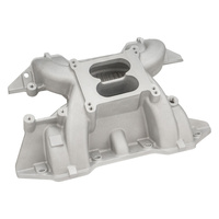 VPW Intake Manifold Dual Plane, Dual Plane, Aluminium, Natural, Square Bore, BB Chrysler, Mopar, 413/426/440, Each