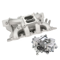 VPW Intake Manifold & Carburettor Kit, SB Ford 302-351C, Air Max Intake, Repro Holley Style 750CFM Vac Sec, Carburettor, Kit