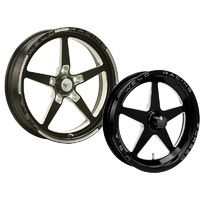 Weld Racing Wheel AlumaStar 2.0 Aluminum Matte Black 17 in. x 2.25 in. Strange Spindle Mount 1.13 in. Back Space