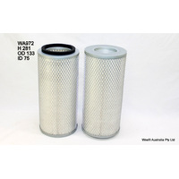 Wesfil air filter for Nissan Patrol 2.8L TD 1994-12/97 GQ Turbo Diesel 6Cyl RD28T