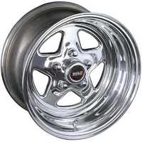 Weld Racing ProStar 15" x 14" Wheel Polished Finish 5 x 4.75" Bolt Circle with 4.5" Backspace