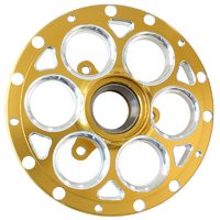 Weld Racing Magnum Midget & Sprint Hub Gold L/H Suit Straight Shaft, 13" & 15" Rims With 3-Lug Mount Rotor