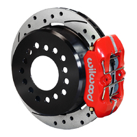 Wilwood Brake Kit Rear FDLP Parking Lug 11.00 Rotor SRP Red 59-64 Impala / 57-62 Corvette Kit