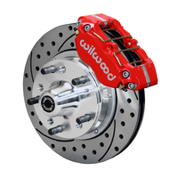 Wilwood Brake Kit Front DP-DB Pro Series Lug 11.00 Rotor SRP Red For Buick For Chevrolet For GMC Heidts Olds. For Pontiac Kit