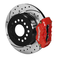 Wilwood Brake Kit Rear FDLI Parking Lug 12.19 Rotor SRP Red Big for Ford Kit