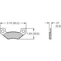 Wilwood PAD 6407-10 SC1/2 .120 THK AXLE SET