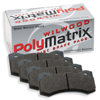 Wilwood Brake Pad 7112 PolyMatrix B .49 in. Thick 1300+ F. High Friction Set