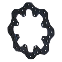 Wilwood Rotor 0.35 in. Width 11.75 in. Dia. 8x7.00 in. Rotor 6.38 in. Lug ID Steel Solid Vane Steel Scalloped Drilled Black Oxide Universal Each