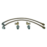 Wilwood FLEXLINE KIT 14in. -3 HOSE 3/8-24 90 DEG