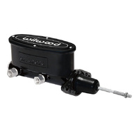 Wilwood Master Cylinder Aluminum Tandem w/ Pushrod 15/16 in. Bore Tandem Outlet Aluminum Black E-coat 12.26 in. Length Kit