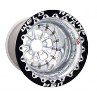 Weld Racing V-Series Drag Wheel Polished Black DBL MT WE84PD-BDBLMT