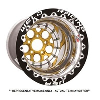 Weld Racing Wheel Racing Magnum 2.0 15x12'' Gold/Polished Magnum 2.0 5X4.5'' BP 6'' Backspace - Black DBL MT WE86-512212MB