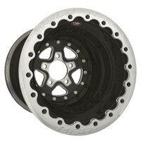 Weld Racing Wheel Drag Rear Alumastar 15x10 Size 5x4.75 Bolt Pattern 4 Backspace Polished Center Polished Shell Each WE88-510278