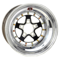 Weld Racing Wheel Racing Alumastar 15x8'' Black/Polished Alumastar 2.0 5X4.5'' Bolt Pattern 4'' Backspace WE88B-508208